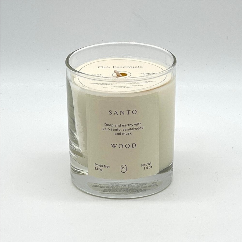 JENNI KAYNE OAK ESSENTIALS Santo Wood Jar Candle One Size NEW - Picture 4 of 13